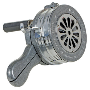 Vestil Steel Warning Siren Hand Crank - Silver/Gray