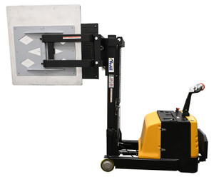 Vestil Counter Balanced Powered - 27 In. - 51 In. Bale Clamp Lifter 800 lb - Black/Yellow
