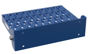 Vestil Steel Serrated Fold Up Step Manual - 10-5/16 In. x 15-17/32 In. x 4 In. 350 lb - Blue