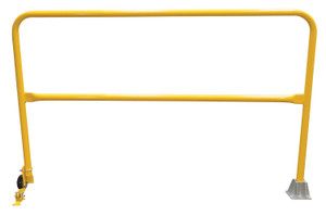 Vestil Steel Dock Safety Swing Gate - 6 Ft. Length - Yellow