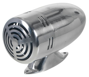 Vestil Steel Warning Siren DC Powered - Silver