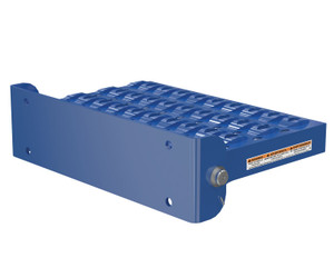 Vestil Steel Serrated Fold Up Step Spring Loaded - 10-5/16 In. x 15-9/16 In. x 4 In. 350 lb - Blue