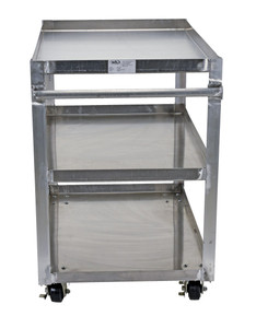 Vestil Aluminum Service Cart - 3 Shelves 42-5/16 In. x 27-15/16 In. x 41-3/4 In. 660 lb - Silver