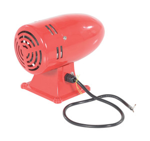 Vestil Steel Warning Siren DC Powered - Red