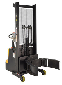 Vestil Steel Vertical Drum Gripper/Rotator Stacker - 64 In. Dispensing Height 800 lb Black / - Yellow