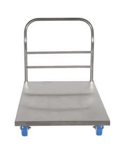 Vestil 201 Stainless Steel Platform Truck - 30 x 48 In. Deck 2,000 lb Static - Silver