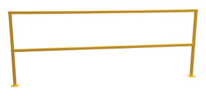 Vestil Steel Square Safety Handrail - 110-1/2 In. x 4 In. x 42 In. - Yellow