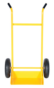 Vestil Steel Site Cart/Truck On Pneumatic Tires - 23 In. x 34-1/2 In. x 57-9/16 In. 600 lb - Yellow