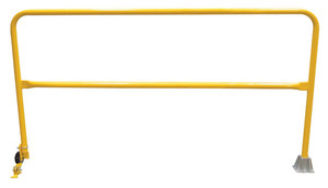 Vestil Steel Dock Safety Swing Gate - 7 Ft. Length - Yellow