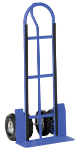 Vestil Steel P-Handle Truck with Dual Wheels - 600 lb - Blue