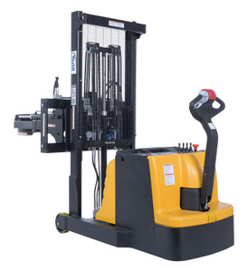 Vestil Steel Vertical Drum Gripper/Rotator Stacker With Gripper Max Reach - 35.5 In. Dispensing Height 71 In. 800 lb Black / - Yellow