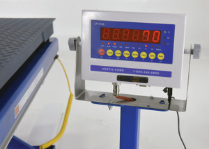 Vestil Steel Integral Scissor Lift Table Scale Option - 48 x 48 5000 lb - Blue