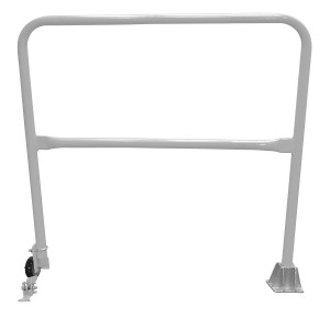 Vestil Steel Dock Safety Swing Gate - 4 Ft. Length - Silver
