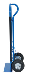Vestil Steel Heavy Duty P-Handle Truck with Pneumatic Wheels - 600 lb - Blue