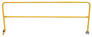 Vestil Steel Dock Safety Swing Gate - 10 Ft. Length - Yellow