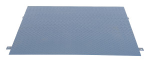 Vestil Steel Electronic Digital Floor Ramp Scale - 48 In. x 48 In. 4-1/2 In. 10,000 lb - Silver