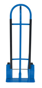 Vestil Steel Heavy Duty P-Handle Truck with Hard Rubber Wheels - 600 lb - Blue