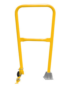 Vestil Steel Dock Safety Swing Gate - 2 Ft. Length - Yellow