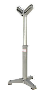 Vestil Steel V Roller Stand - 33 In. to 43 In. Raised Height 1,760 lb - Gray