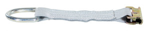Vestil Cargo Strapping with E-Clip - 6 In. Working Length 800 lb Working Load - Gray