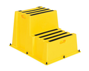 Vestil Polyethylene Nestable - 2 Step 500 lb - Yellow