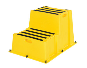 Vestil Polyethylene Nestable - 2 Step 500 lb - Yellow