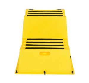 Vestil Polyethylene Nestable - 2 Step 500 lb - Yellow