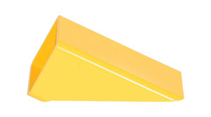 Vestil Steel Wheel Chock - 9 In. x 4 In. x 3-3/4 In. - Yellow