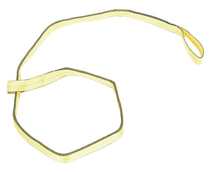 Vestil Polyester Lifting Web Sling - 2 In. x 10 Ft. - Yellow