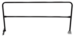 Vestil Steel Dock Safety Swing Gate - 8 Ft. Length - Black