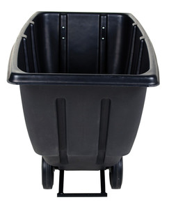 Vestil Plastic Light Duty Tilt Truck - 1/2 Cubic Yard 450 lb - Black