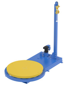 Vestil Steel Semi-Automatic Stretch Wrap Machine - 54 In. Turntable Diameter 5,000 lb Blue / - Yellow