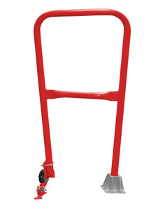 Vestil Steel Dock Safety Swing Gate - 2 Ft. Length - Red