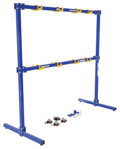 Vestil Steel Gantry Sling Rack Mobile or Stationary with Kit - 39 In. x 77-1/16 In. x 78-7/16 In. 2,000 lb - Blue