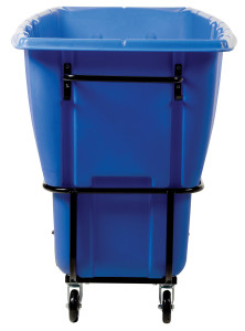 Vestil Plastic Heavy Duty Tilt Truck - 1 Cubic Yard 2100 lb - Blue