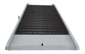 Vestil Aluminum/Steel Yard Ramp Grating - 95 In. x 36 Ft. 25,000 lb - Silver