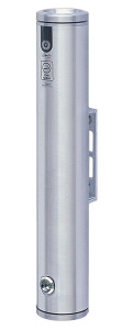 Vestil Aluminum Smokers Bollard - 19 In. Height Wall Mount - Silver