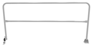 Vestil Steel Dock Safety Swing Gate - 8 Ft. Length - Silver