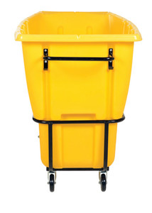 Vestil Plastic Heavy Duty Tilt Truck - 1 Cubic Yard 2100 lb - Yellow