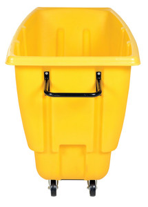 Vestil Plastic Light Duty Tilt Truck - 1/2 Cubic Yard 450 lb - Yellow