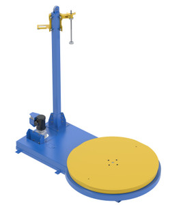 Vestil Steel Semi-Automatic Stretch Wrap Machine - 60 In. Turntable Diameter 5,000 lb Blue / - Yellow