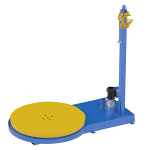 Vestil Steel Semi-Automatic Stretch Wrap Machine - 60 In. Turntable Diameter 5,000 lb Blue / - Yellow