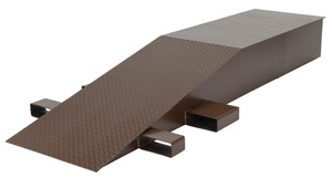 Vestil Steel Wheel Riser - 96 In. x 24 In. x 12-1/4 In. 40,000 lb - Brown