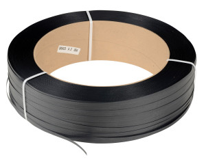 Vestil Polypropylene Strapping - 1/2 In. Width 9,000 Ft. 16 In. x 6 In. Core - Black