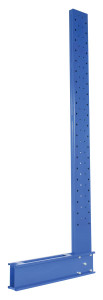 Vestil Steel Standard Duty Cantilever Single Sided Upright - 10 Ft x 18 In. Arm - Blue