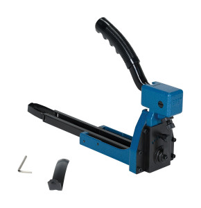 Vestil Steel Manual Carton/Box Stapler - 5/8 In. Staple Depth x 1-3/8 In. Staple Width - Blue/Black