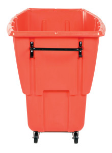 Vestil Plastic Light Duty Tilt Truck - 1 Cubic Yard 850 lb - Red