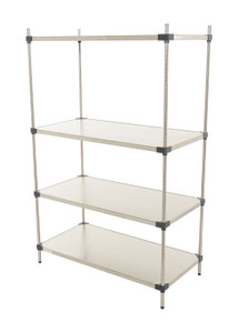 Vestil Stainless Steel Shelving - 48 In. x 24 In. 600 lb Brushed - Silver