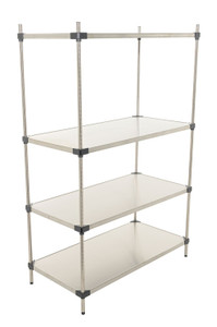 Vestil Stainless Steel Shelving - 48 In. x 24 In. 600 lb Brushed - Silver