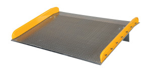 Vestil Aluminum Dock Board Steel Curb - 60 In. x 48 In. 20,000 lb - Silver